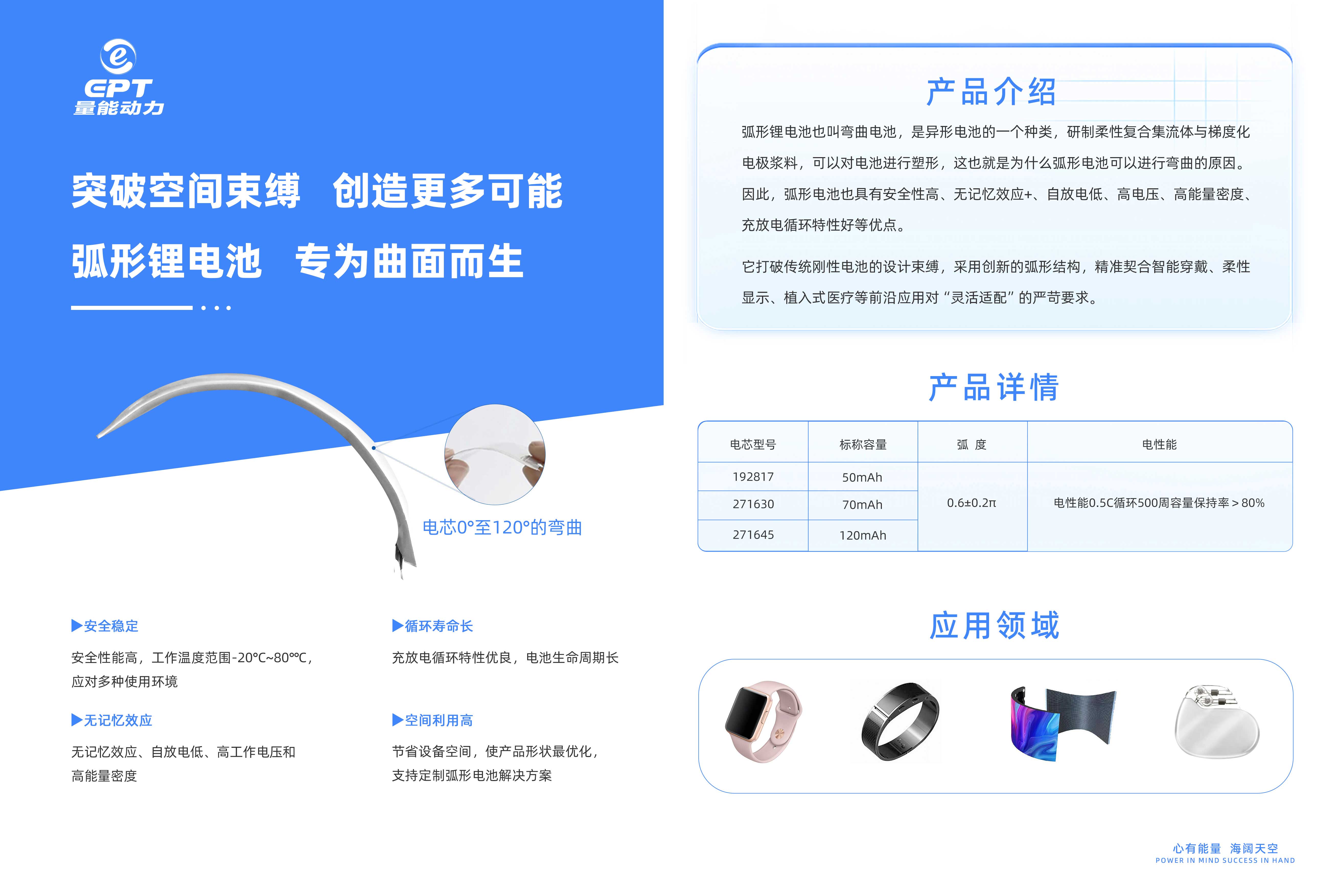 弧形電池